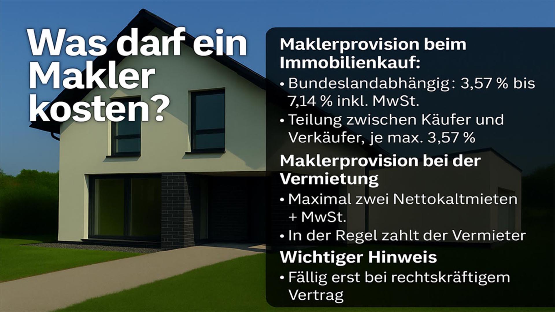 Was darf ein Immobilienmakler kosten