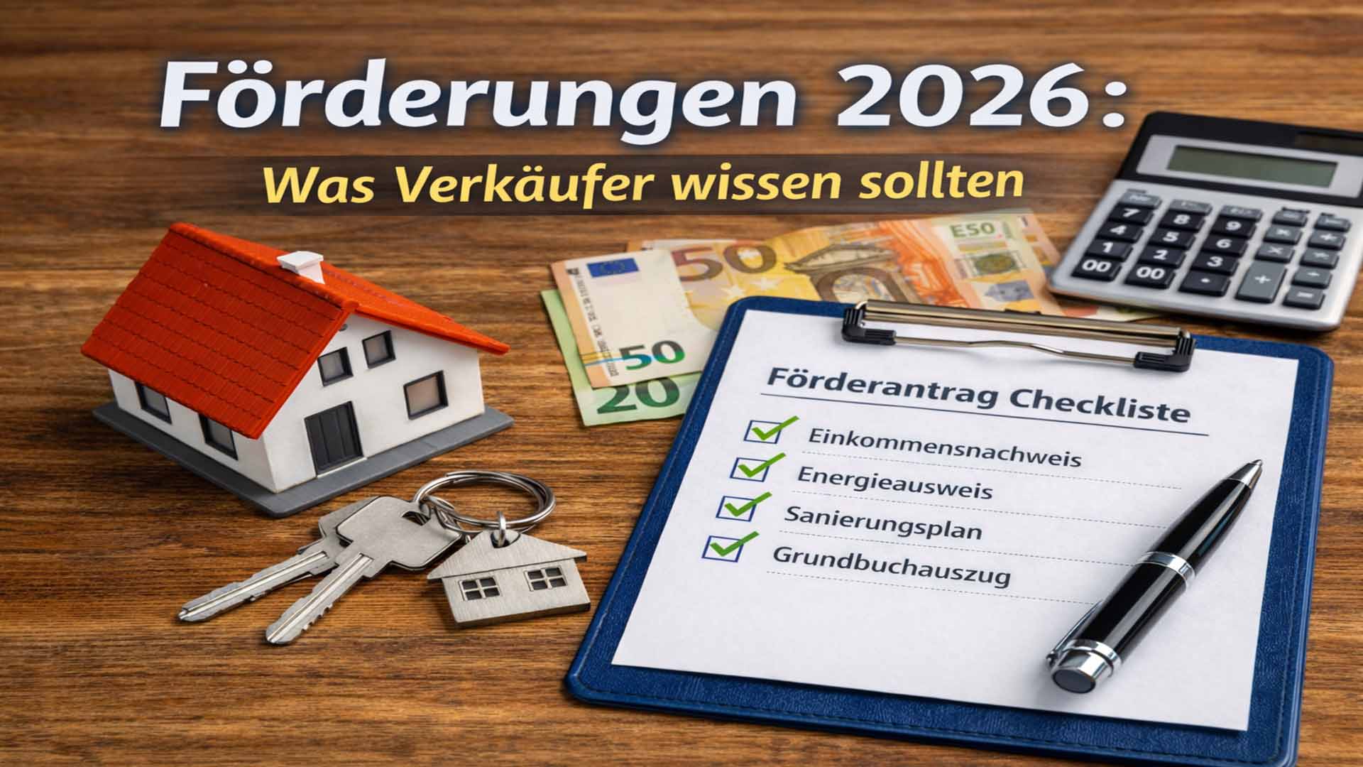Förderungen 2026 für Käufer: Was Verkäufer wissen sollten