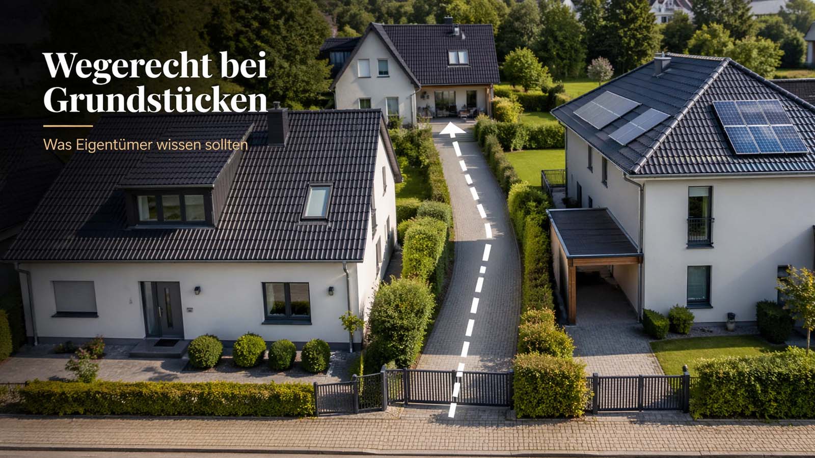 Wegerecht bei Grundstücken: Was Eigentümer wissen sollten